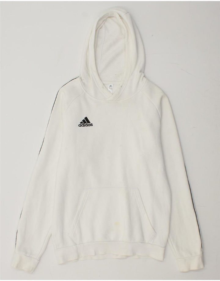 ADIDAS Herren Kapuzenpullover, Größe S, weiße Baumwolle