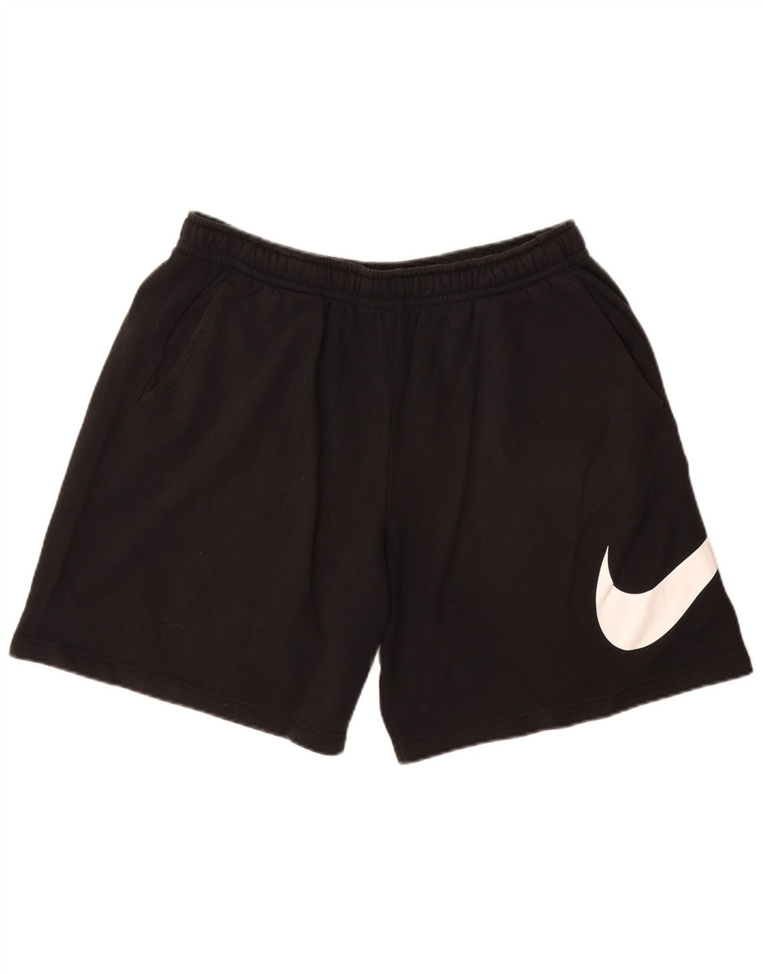 NIKE Herren-Sportshorts mit Grafik, groß, aus schwarzer Baumwolle