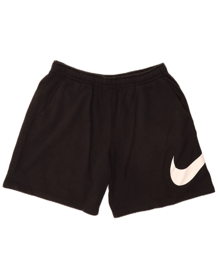 NIKE Herren-Sportshorts mit Grafik, groß, aus schwarzer Baumwolle