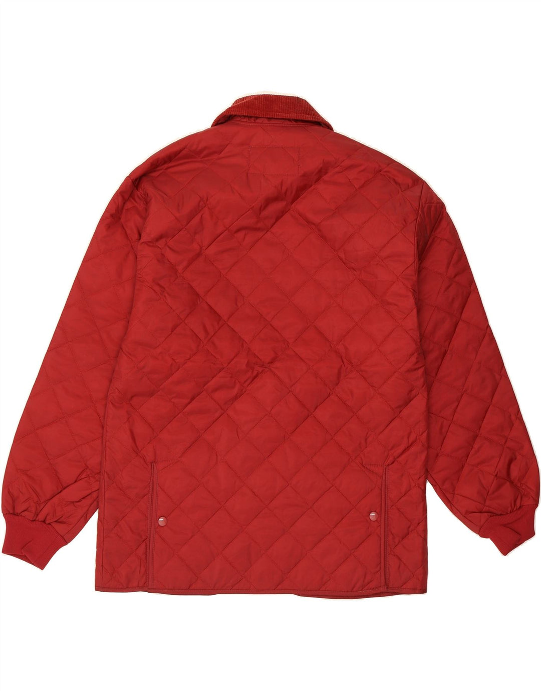 SLAM Mens Quilted Jacket UK 36 Small Burgundy Nylon Vintage Slam and Second-Hand Slam from Messina Hembry 