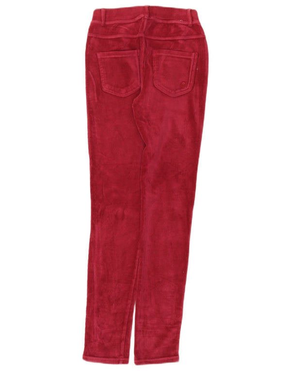 Benetton Schmale Cordhose für Mädchen, 11–12 Jahre, 2XL W24 L29, Burgunderrot
