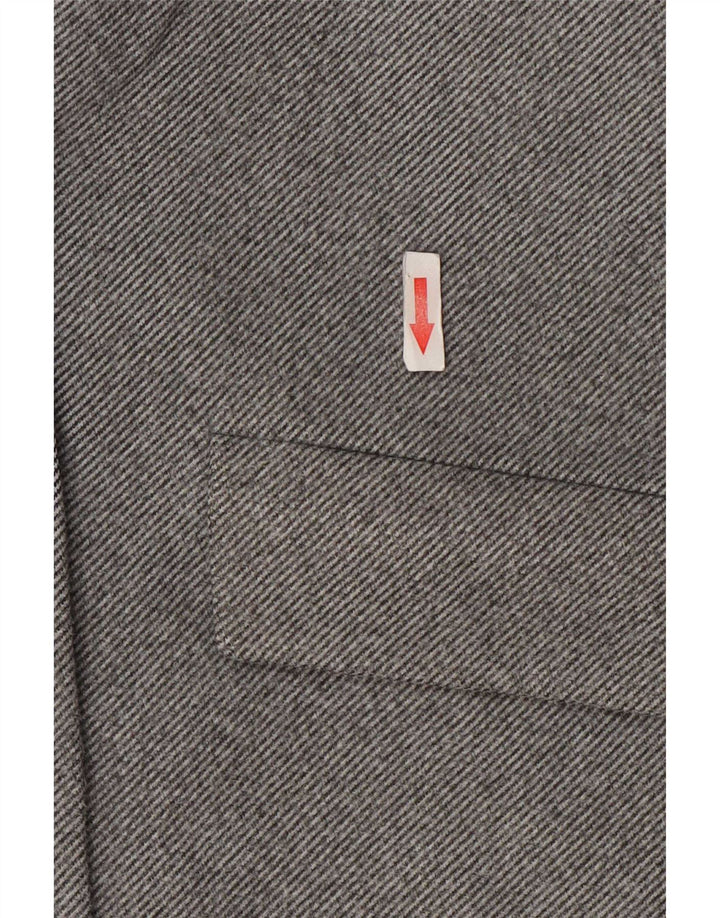 Zweireihiger Damenmantel von Zara, Gr. 10, Größe S, Grau, Polyester