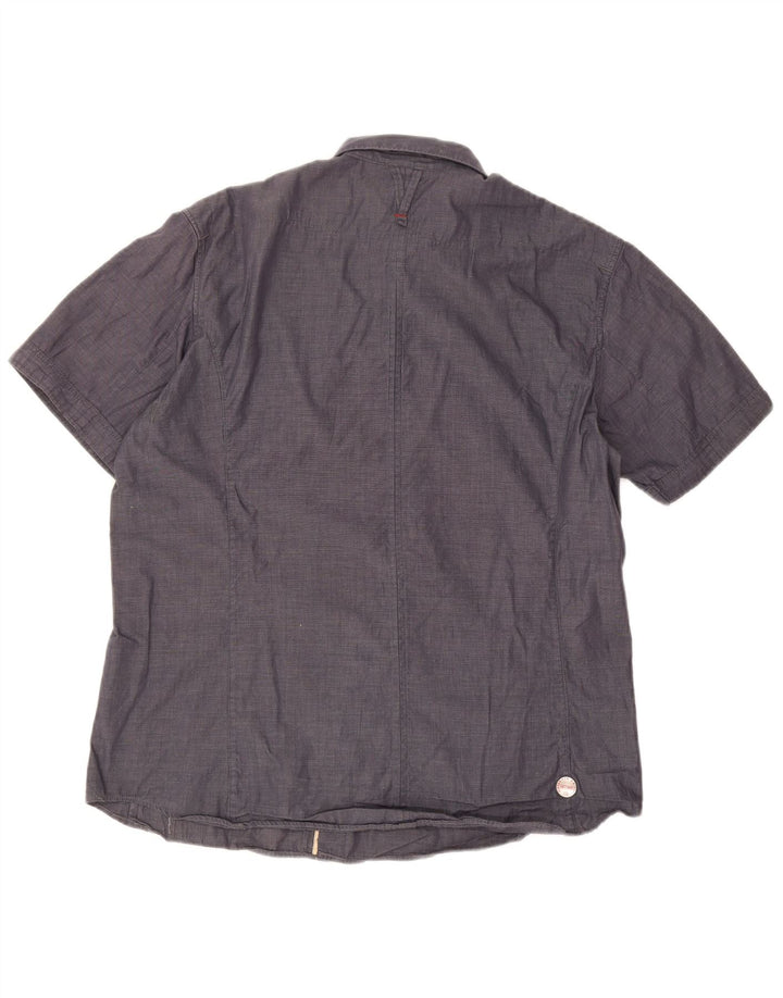 G-Star Herren Kurzarmhemd XL Marineblau
