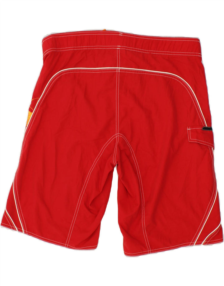 ADIDAS Herren Badeshorts mit Grafik, Mittelrotes Polyester