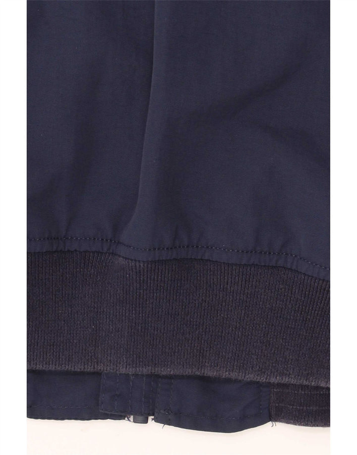 Tommy Hilfiger Herren Bomberjacke UK 38 Medium Navy Blue Gestreiftes Polyamid