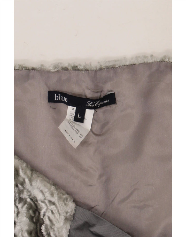 Les Copains Damen Bolerojacke UK 14 Large Grau Acetat