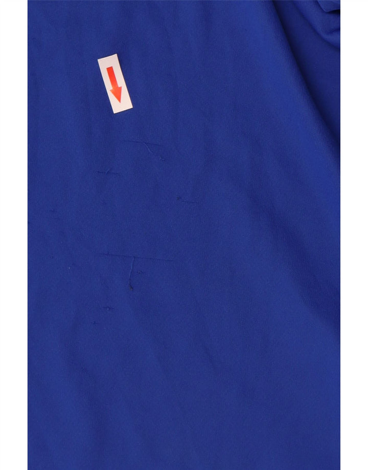 Adidas Herren Climalite T-Shirt Top Large Blau Colourblock Polyester