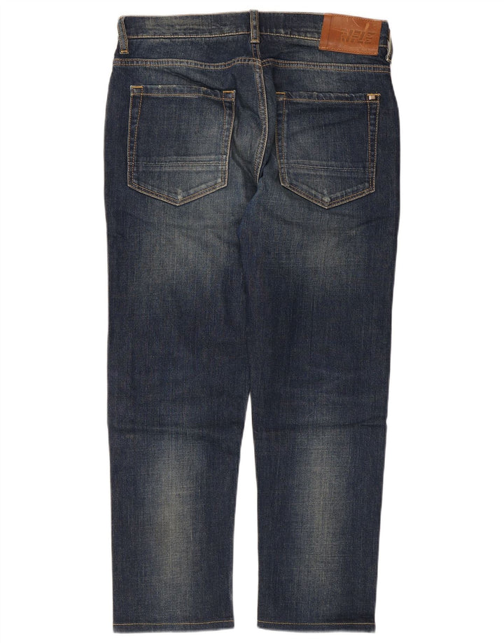 Rifle Herren-Crop-Jeans, W30 L25, marineblaue Baumwolle