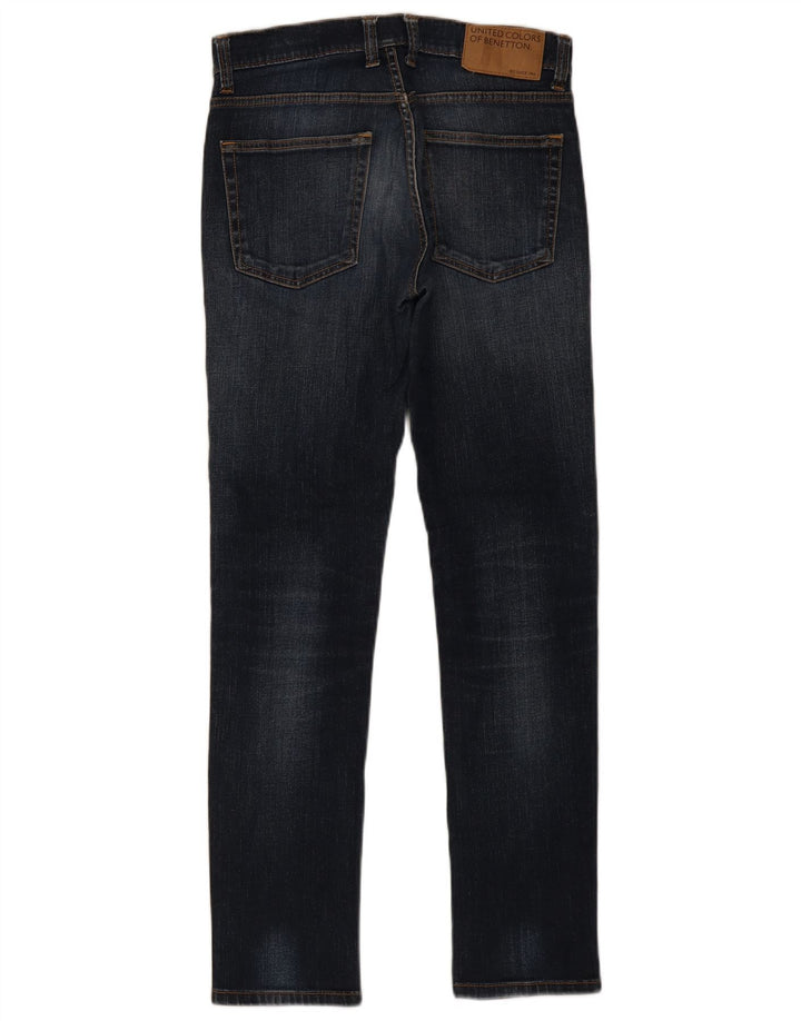 Benetton Herren Skinny Jeans W30 L32 Blau