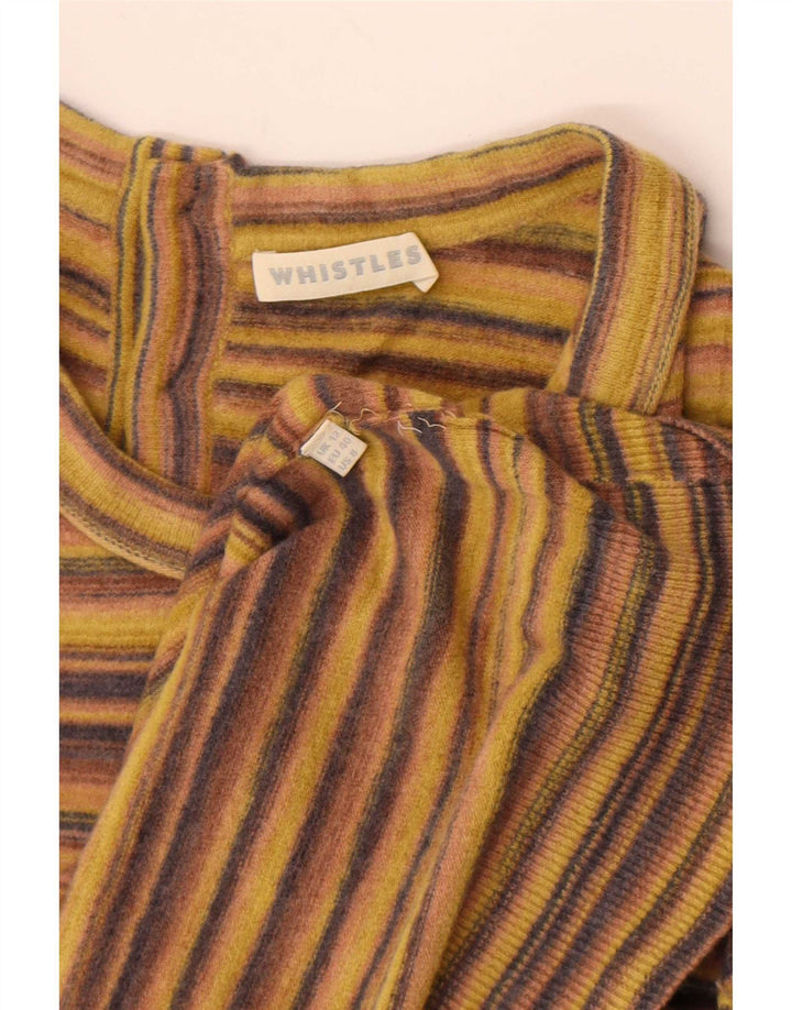 Whistles Damen-Pullover mit Rundhalsausschnitt, Größe M, mehrfarbig, gestreift, UK 12