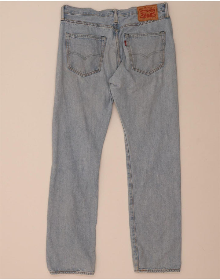 Levi's Herren 501 Straight Jeans W33 L32 Blaue Baumwolle