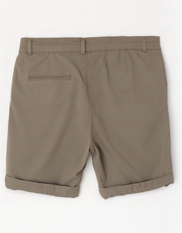 M&Co Damen Chinoshorts UK 14 Large W32 Graue Baumwolle