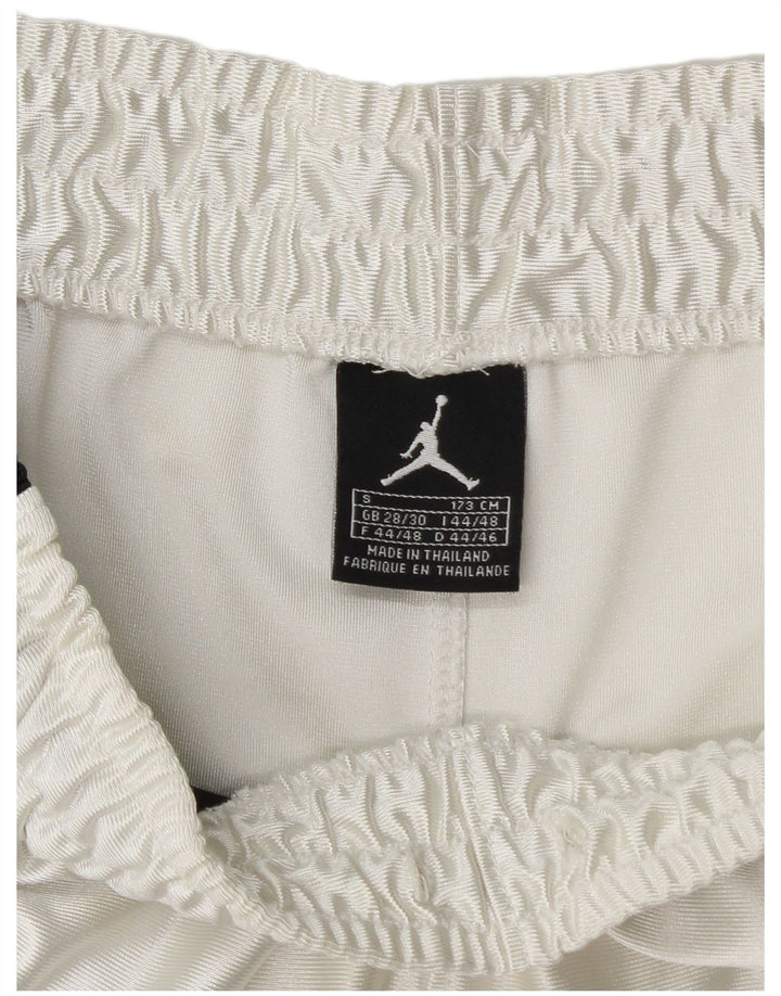 Jordan Herren-Sportshorts, Größe S, Weiß, Farbblock-Polyester