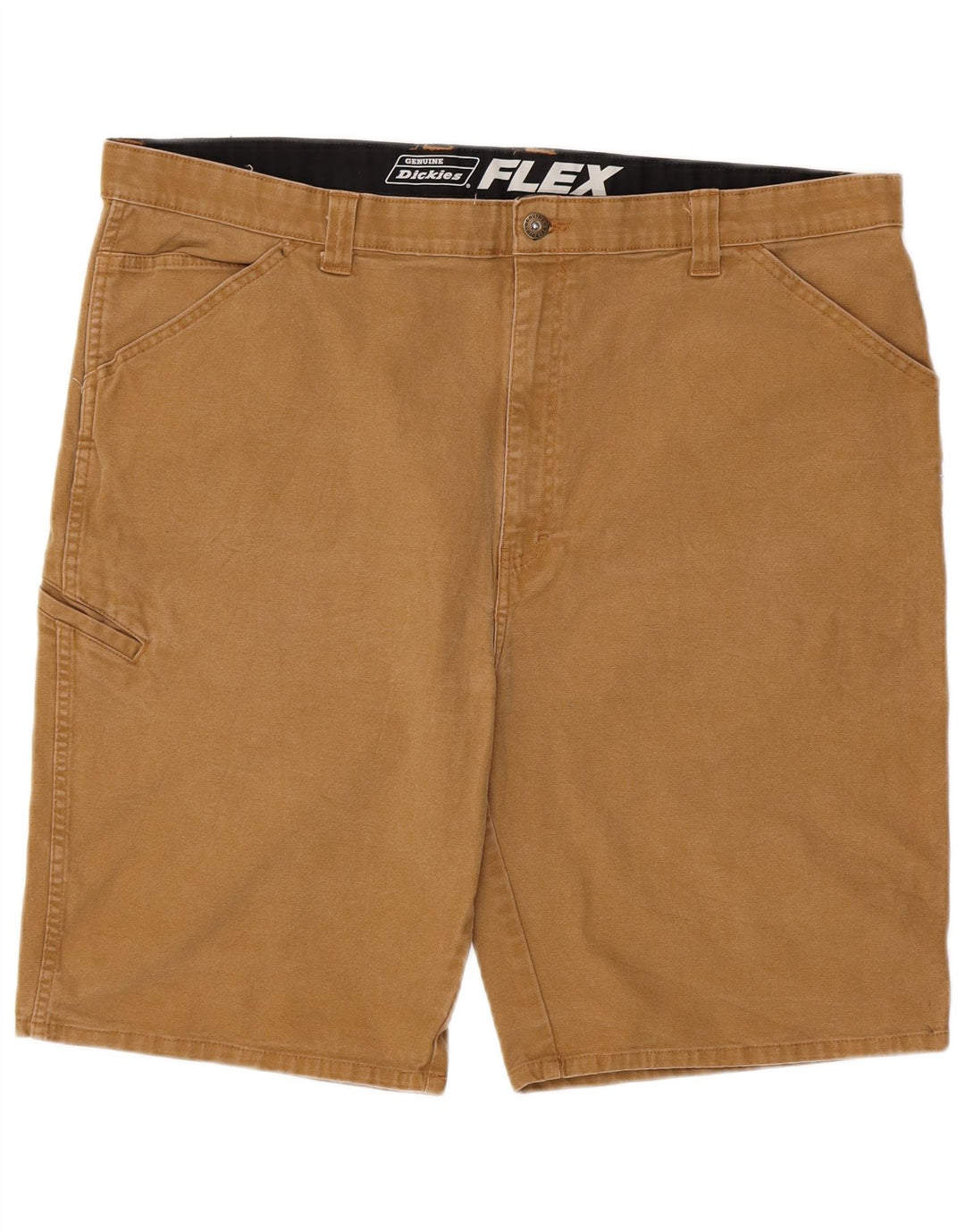 DICKIES Herren Flex Cargo Shorts W44 2XL Braune Baumwolle