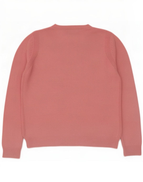 Marks & Spencer Damen-Pullover mit U-Boot-Ausschnitt, UK 12, mittelrosa Wolle