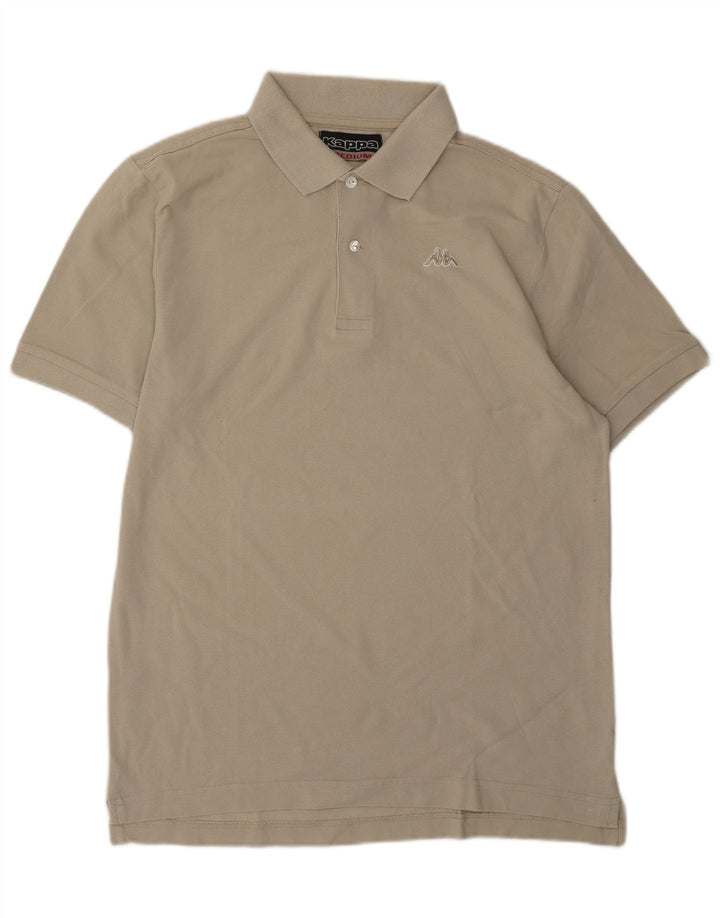 KAPPA Mens Polo Shirt Medium Beige Cotton