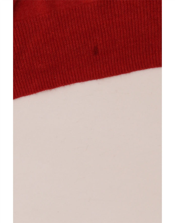 Superdry Herren-Pullover mit Rundhalsausschnitt, Größe L, aus roter Baumwolle