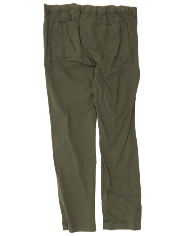 Marks & Spencer Herren Slim Fit Chinohose W40 L33 Grüne Baumwolle