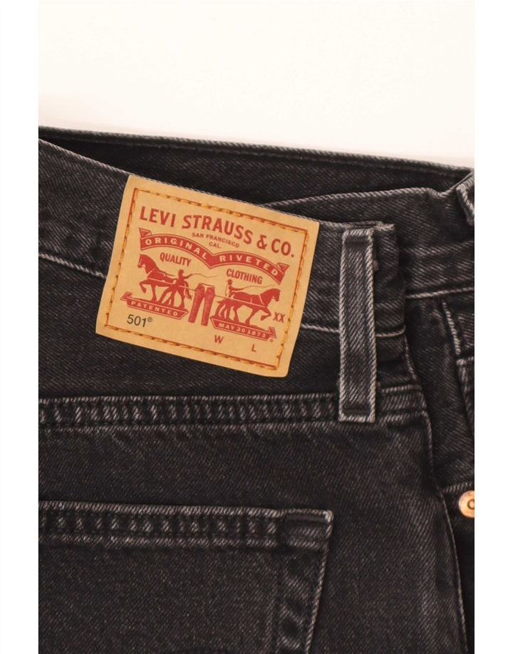 Levi's Damen 501 Jeansshorts mit hoher Taille W28 Mittelgrau