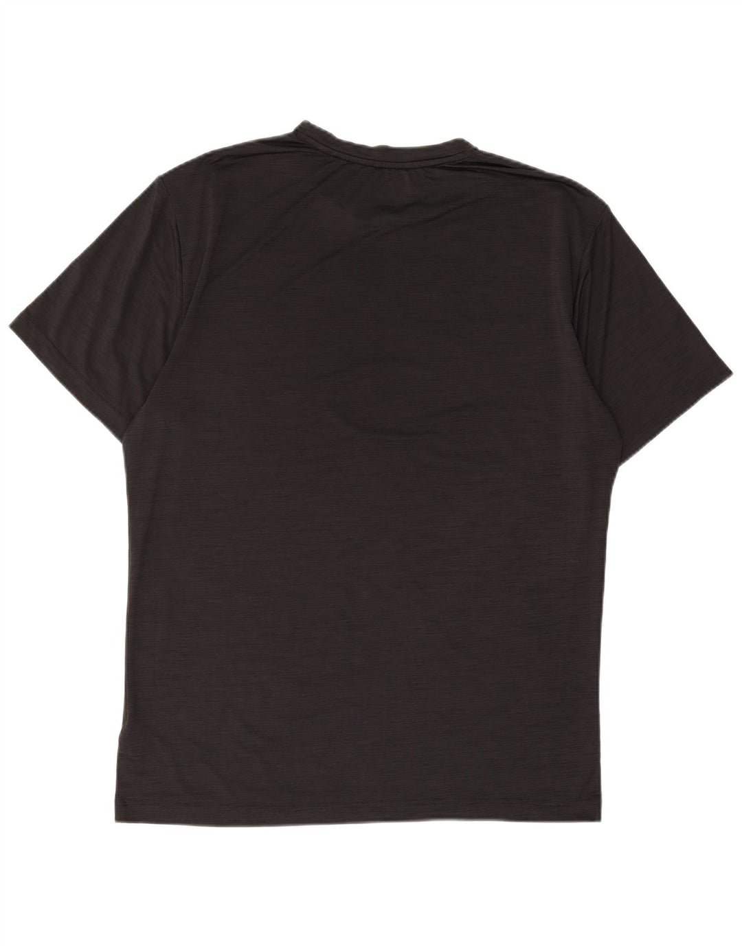 REEBOK Mens T-Shirt Top Medium Grey Pinstripe Polyester