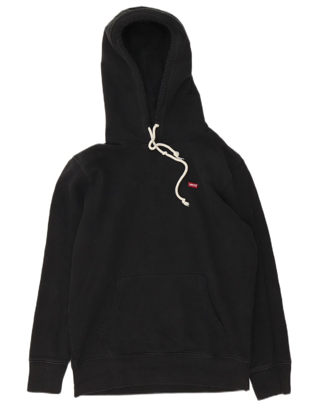 Levi's Herren-Kapuzenpullover, Größe S, schwarze Baumwolle