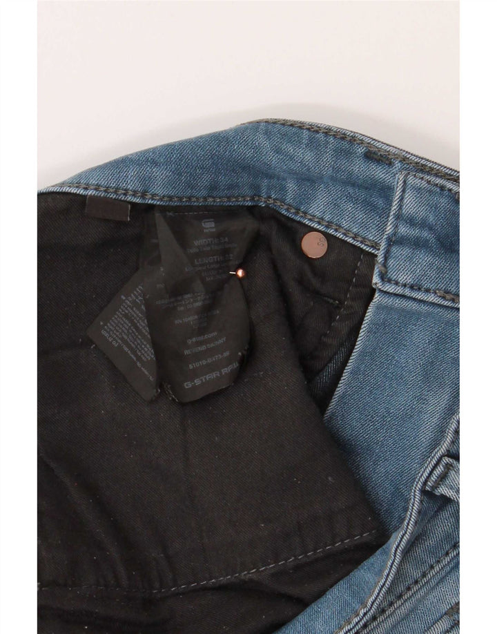 G-Star Herren Slim Jeans W32 L34 Blaue Baumwolle