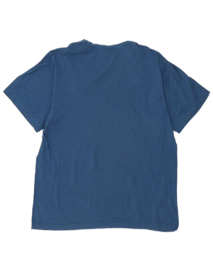 Nike Herren The Tee T-Shirt Top Small Blau Baumwolle