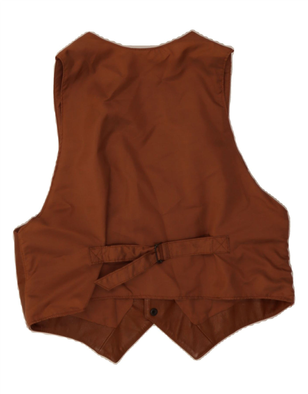 CASUCCI Mens Leather Waistcoat IT 44 XS Brown Vintage Casucci and Second-Hand Casucci from Messina Hembry 