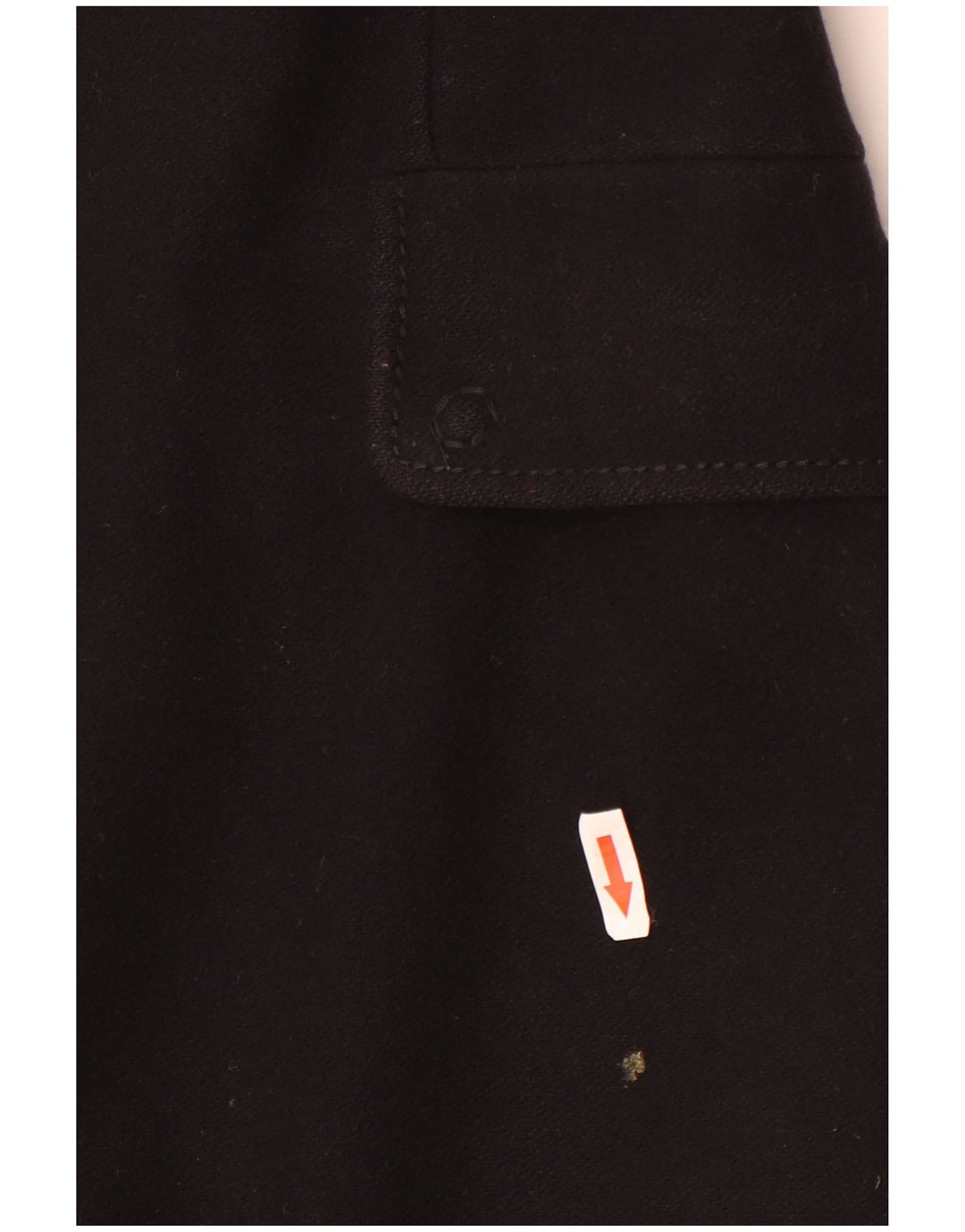 Benetton Damen Mantel IT 46 Große schwarze Wolle