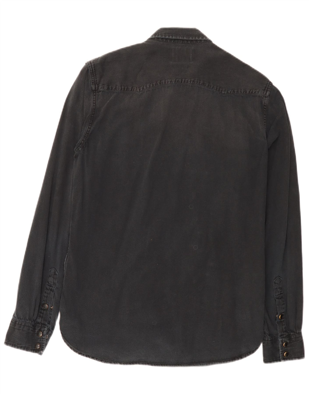 Zara Herren Slim Fit Jeanshemd Mittelschwarz