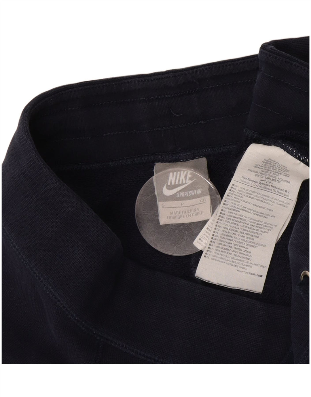 NIKE Damen Flare-Trainingshose, Größe S, Marineblau, Baumwolle, UK 10