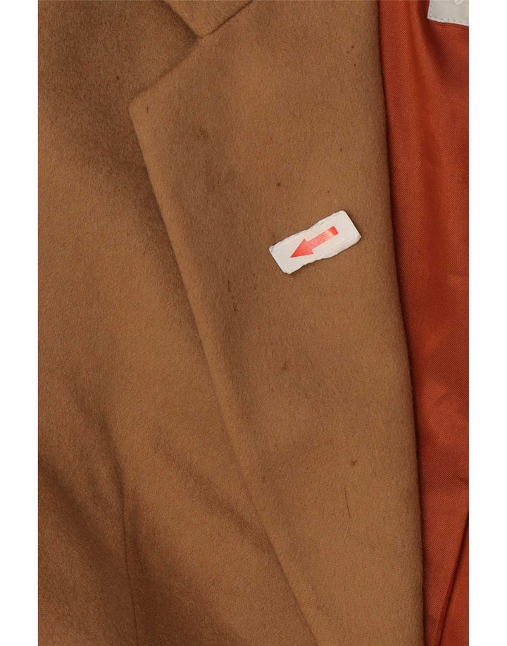 Michelle Damen 2-Knopf-Blazerjacke IT 48 XL Beige Wolle