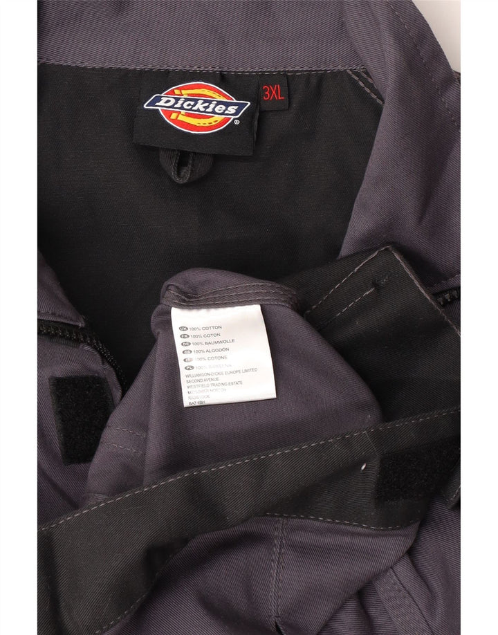 Dickies Herren Utility-Jacke UK 46 3XL Graue Colourblock-Baumwolle
