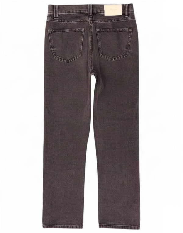 Zara Mens High Waist Slim Jeans EU 38 Small W30 L30 Black