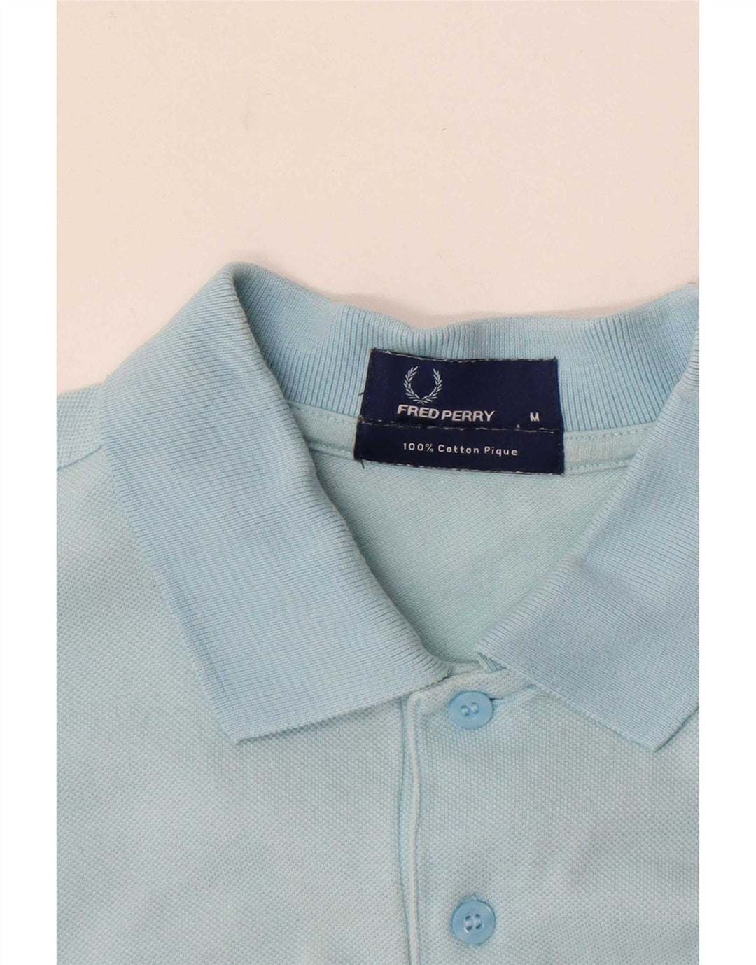 Fred Perry Herren-Poloshirt aus mittelblauer Baumwolle