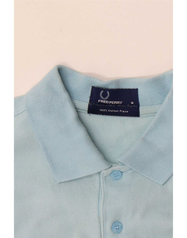 Fred Perry Herren-Poloshirt aus mittelblauer Baumwolle