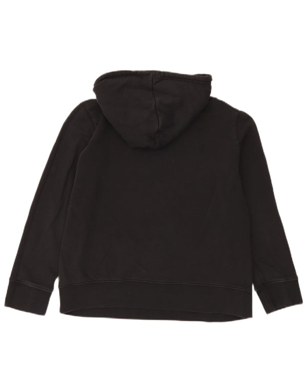 Adidas Damen Graphic Hoodie Pullover UK 12 Mittelschwarze Baumwolle