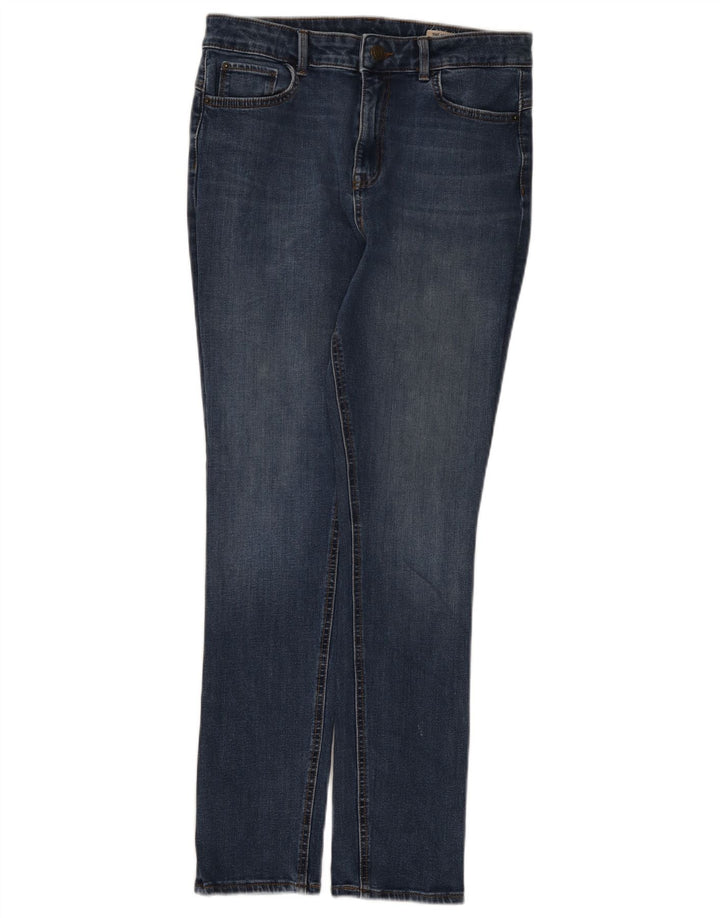 Marks & Spencer Damen Regular Slim Jeans UK 12 Medium W30 L28 Blaue Baumwolle