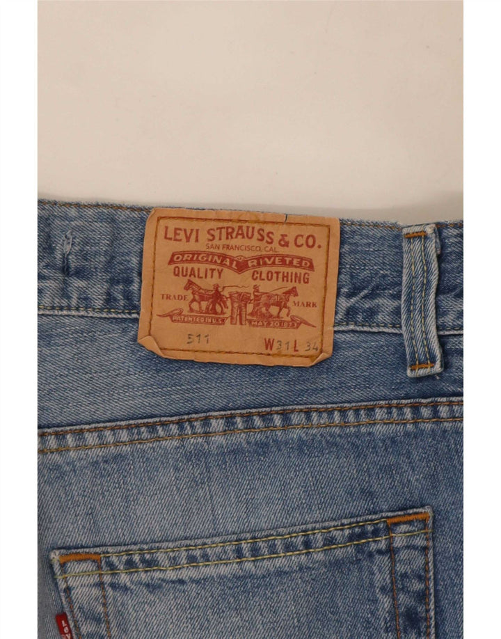 Levi's Damen 511 Slim Jeans W31 L32 Blau
