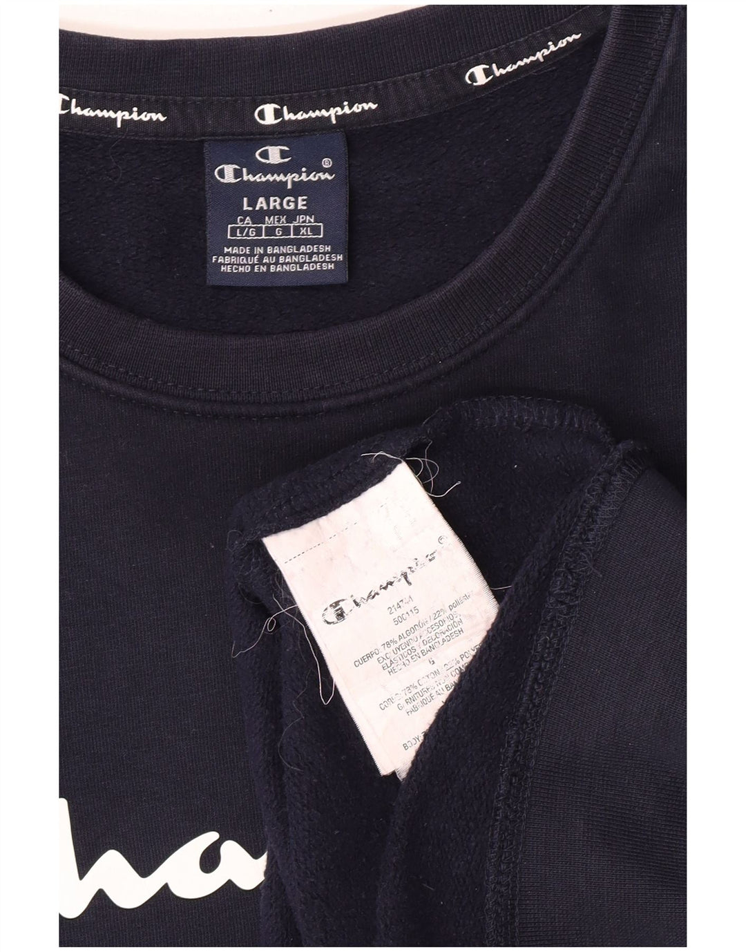 Champion Herren-Sweatshirt, groß, marineblau, Baumwolle