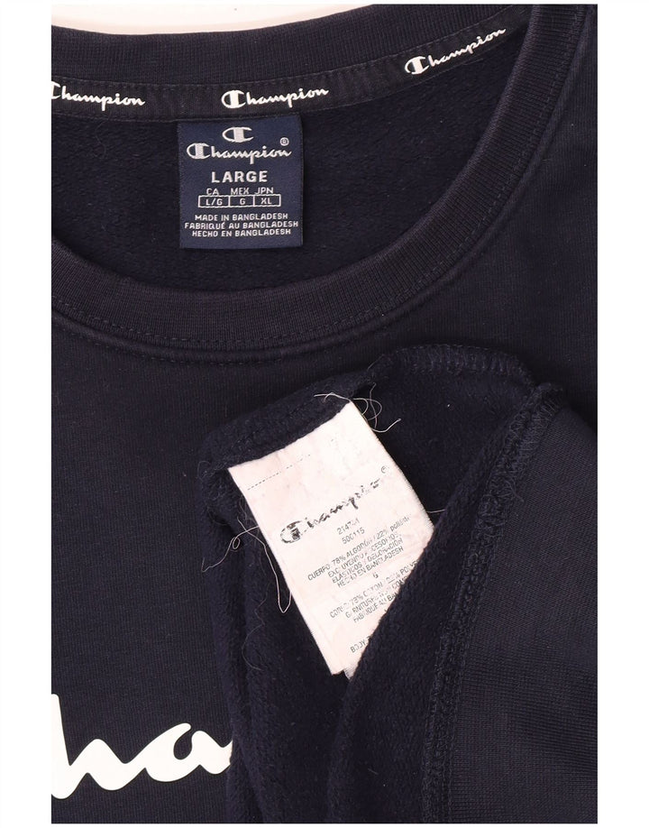 Champion Herren-Sweatshirt, groß, marineblau, Baumwolle
