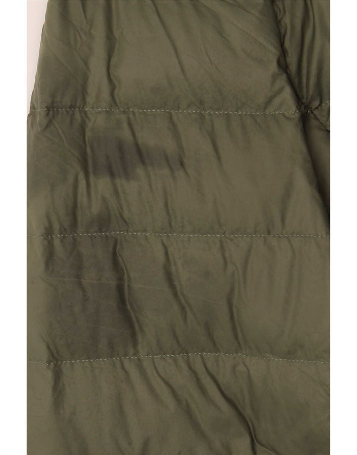 Marks & Spencer Damen Wattierte Jacke UK 12 Mittelgrünes Polyamid