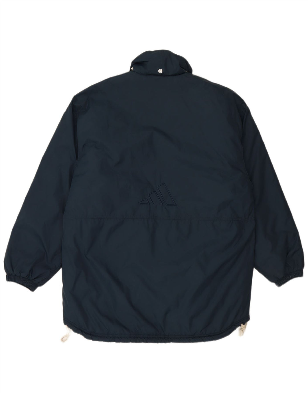 Adidas Herren gepolsterte Jacke UK 38/40 Medium Marineblau Nylon