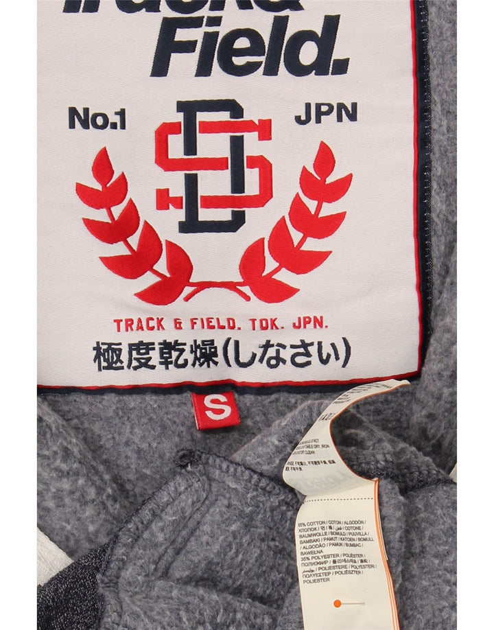 SUPERDRY Herren-Trainingsanzugoberteil mit Grafik, Größe S, marineblaue Baumwolle