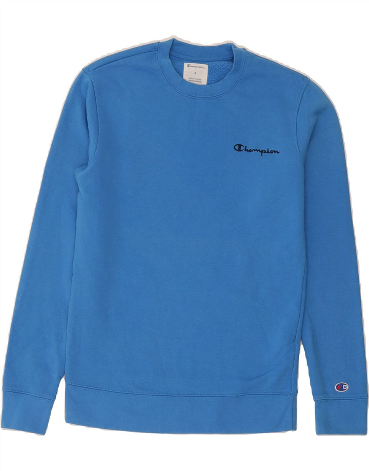 CHAMPION Mens Sweatshirt Jumper Small Blue Cotton Vintage Champion and Second-Hand Champion from Messina Hembry 