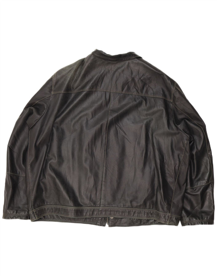 Vintage Herren Lederjacke UK 44 2XL Schwarz