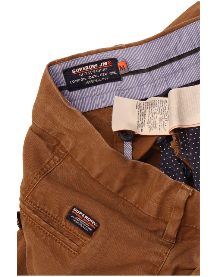 SUPERDRY Slim Chino-Hose für Herren, Größe M, W32, L31, Braun, Baumwolle