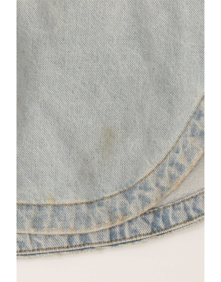 Übergroßes Jeanshemd von Zara für Damen, UK 10, Größe S, blau, Baumwolle