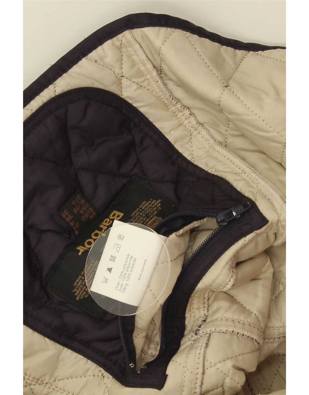 Barbour Damen Steppjacke UK 8 Small Marineblau Polyamid