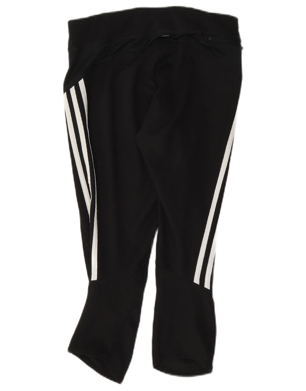 Adidas Damen Climalite Capri Leggings UK 8 Small Schwarz Polyester